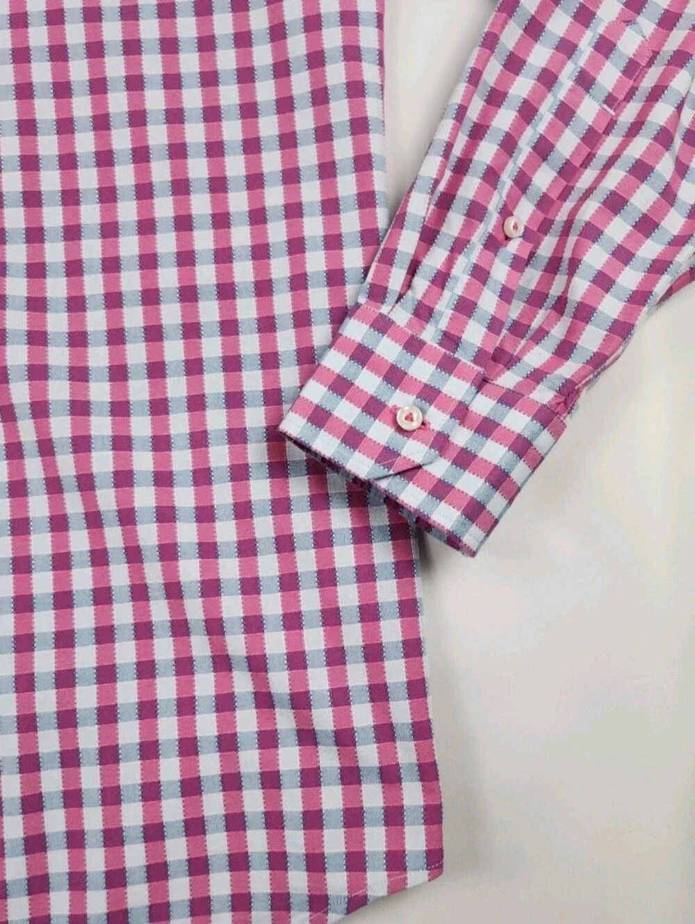 Robert Graham Dress Shirt Mens 16.5 Multicolor Long Sleeve Button Up Check